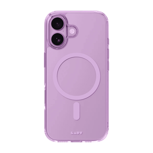 Rear view of the vibrant Laut CRYSTAL FLURO case for iPhone 17 in Light Pink available at Tradeline.
