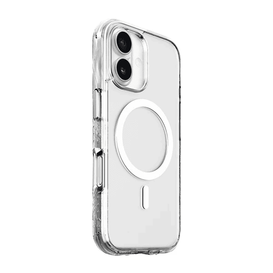 Back side perspective highlighting the form-fitting protection of the Laut CRYSTAL MATTER X iPhone 17 Crystal case from Tradeline Egypt.