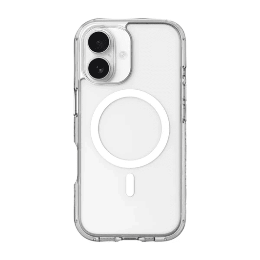 Rear view of the premium scratch-resistant Laut CRYSTAL MATTER X case for iPhone 17 in Crystal clear at Tradeline.