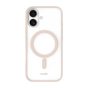 Front view of the premium Laut HUEX PROTECT case for iPhone 17 in elegant Beige Gold at Tradeline.