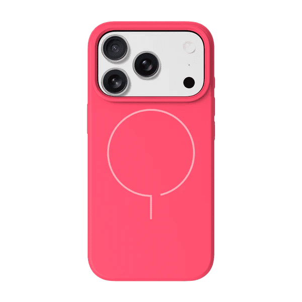 Front view of the ultra-thin Laut HUEX SLIM case for iPhone 17 Pro Max in Paradise Coral available at Tradeline.