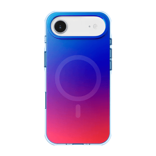 Front view of the vibrant Laut HUEX WAVE case for iPhone Air in Sunset Fade colorway available at Tradeline.