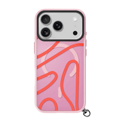 Rear view of the stylish Laut KEYKO POP case for iPhone 17 Pro Max in Rosy Wave colorway available at Tradeline.