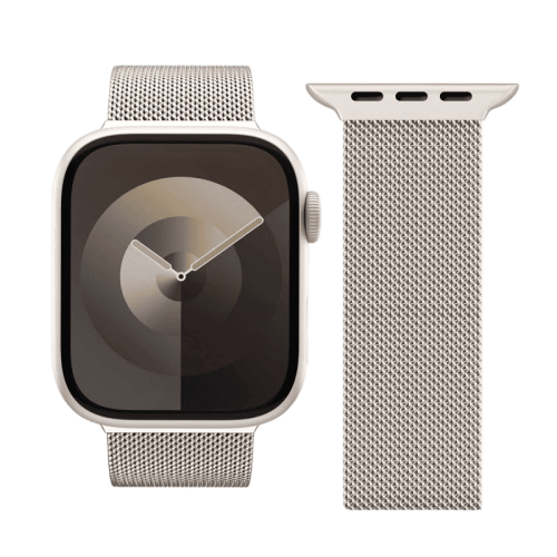 سوار فونماهلين ميلانيز لوب 2 لساعة أبل مقاس 40 / 41 / 42 ملم — شامبانيا (Vonmahlen Milanese Loop 2 for Apple Watch 40 | 41 | 42mm - Champagne)