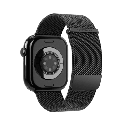 سوار فونماهلين ميلانيز لوب 2 لساعة أبل مقاس 44 / 45 / 46 / 49 ملم — أسود (Vonmahlen Milanese Loop 2 for Apple Watch 44 | 45 | 46 | 49mm - Black)