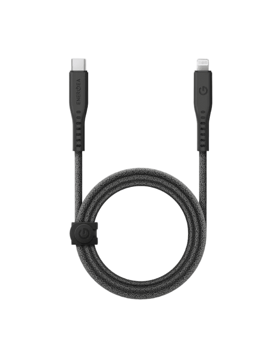 ENERGEA Flow Lightning to USB-C Cable 1.5M - BLACK