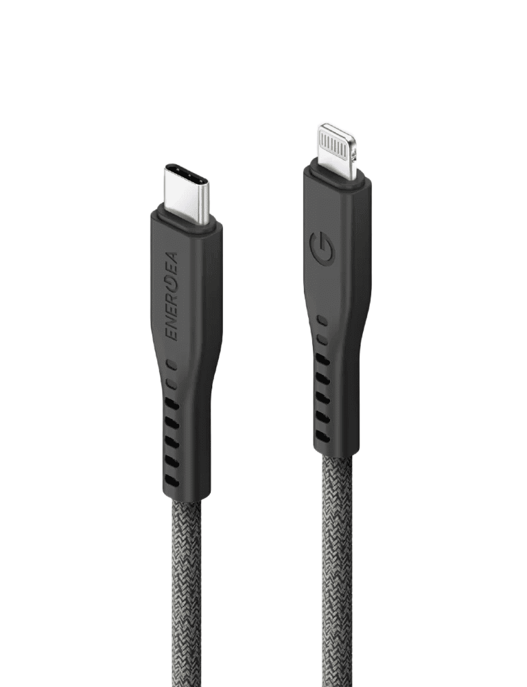 ENERGEA Flow Lightning to USB-C Cable 1.5M - BLACK