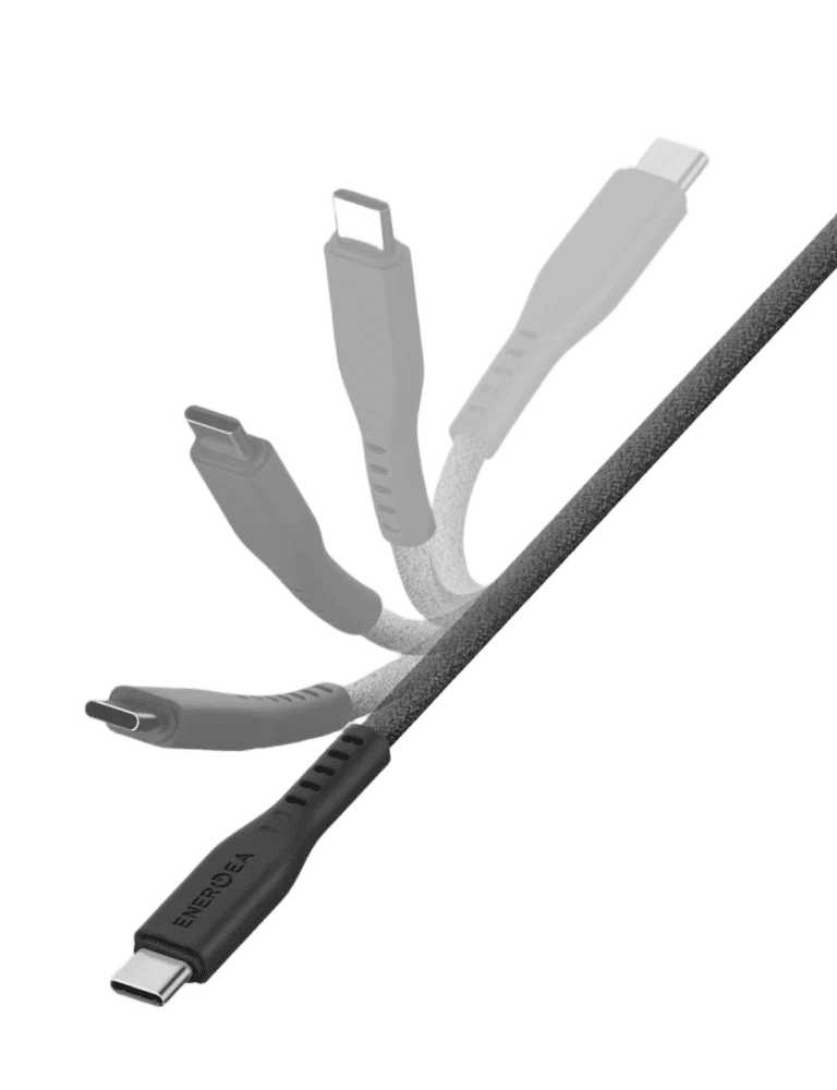 ENERGEA Flow Lightning to USB-C Cable 1.5M - BLACK